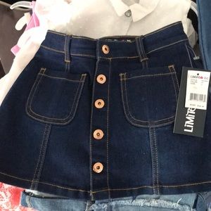 blue jean miniskirt